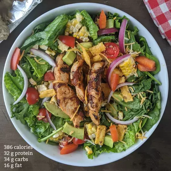 Chicken BBQ Ranch Salad