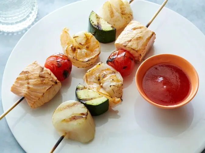 Seafood with Spicy BBQ Sauce Recipe