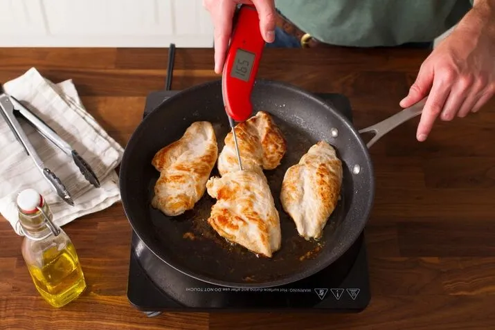 Presenting flavorful boneless chicken breast cooked with BBQ sauce in the oven.
