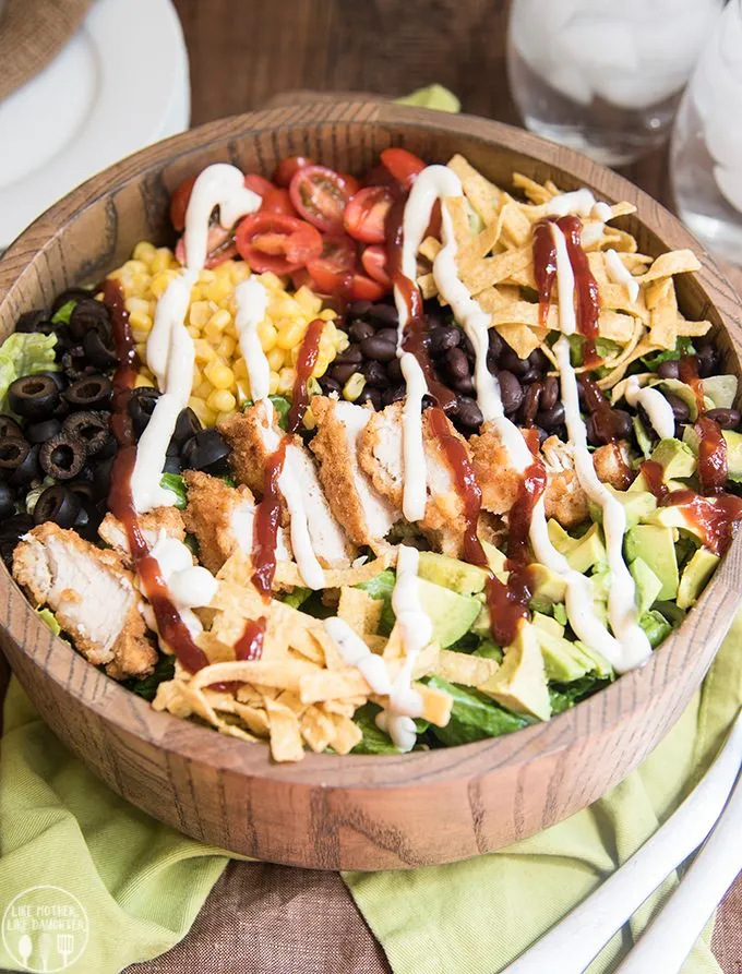 Chicken BBQ Ranch Salad