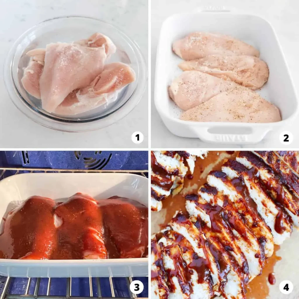 Step-by-Step baked bbq chicken breast