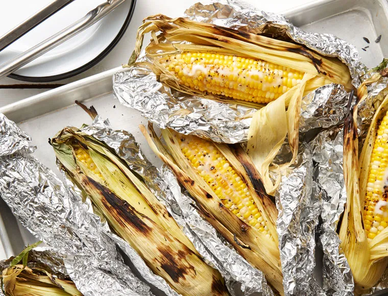 Tutorial for grilling corn in foil on the cob.
