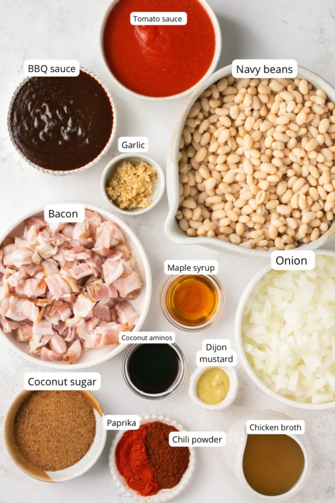 Ingredients for BBQ Baked Beans