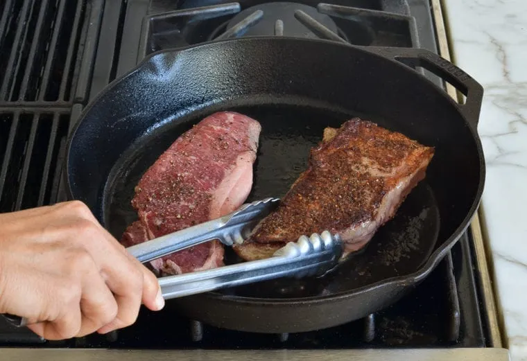 The 4-3-2 method is a quick and easy way to cook a steak on the stovetop.