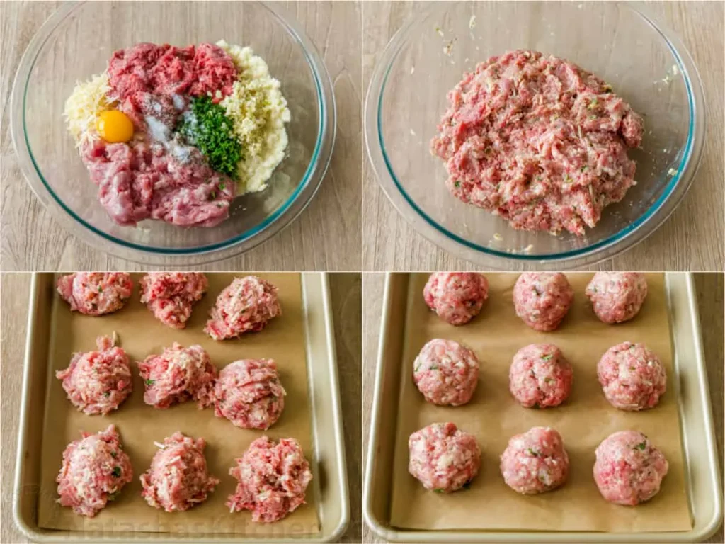 Preparing the Meatballs