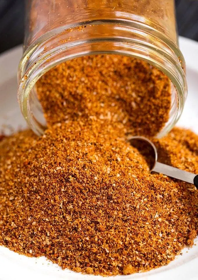 Spice Rub Recipe for Grill Chicken on a Charcoal Barbecue