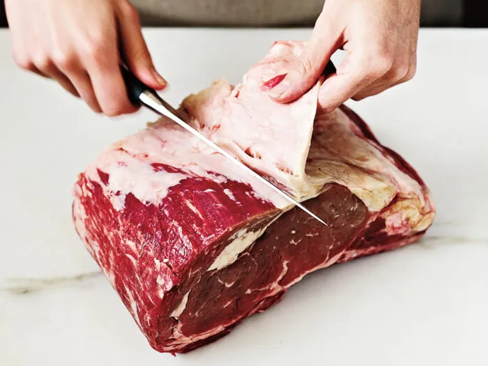 removing silver skin from your prime rib