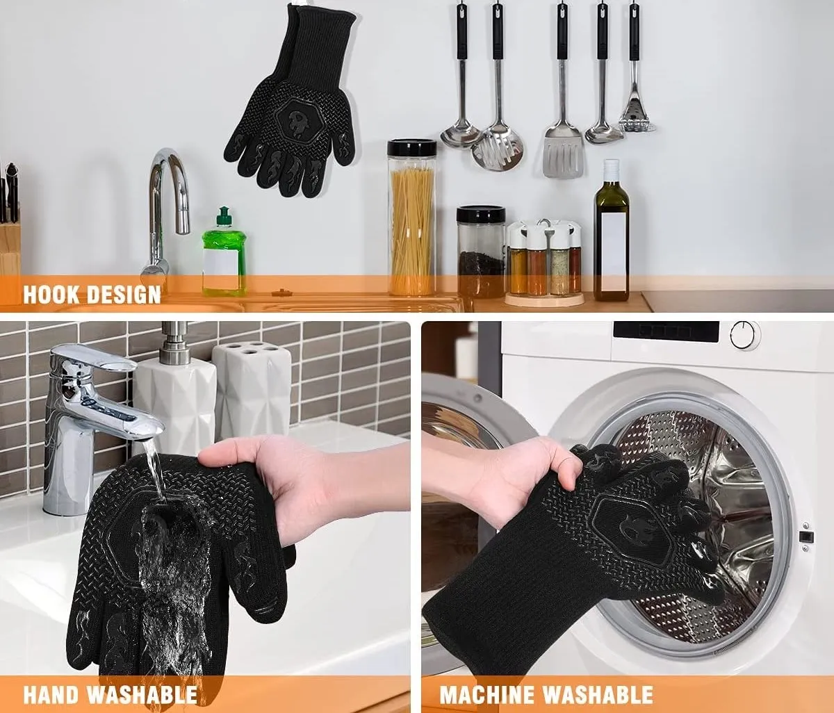 cleaning of BBQ Gloves