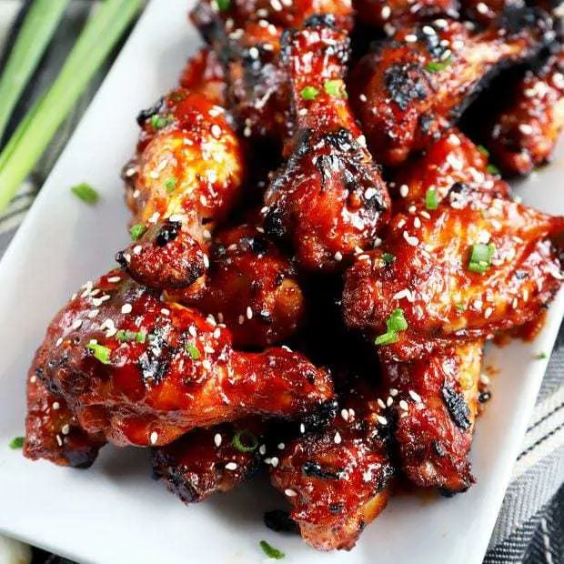 Spicy Korean BBQ Chicken Wings