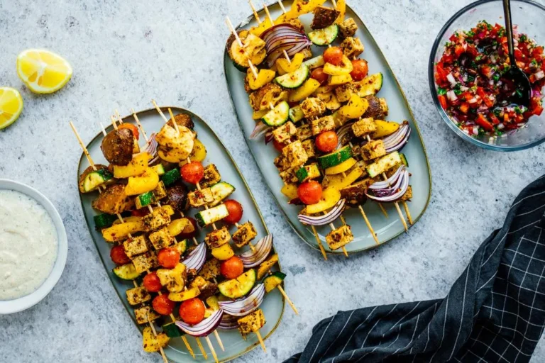 BBQ Tofu with Grilled Vegetables