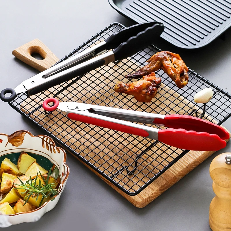 Stainless Steel Silicone grill tongs review