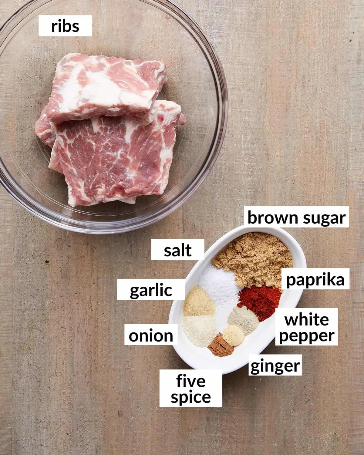 Essential Ribs and Marinade Components