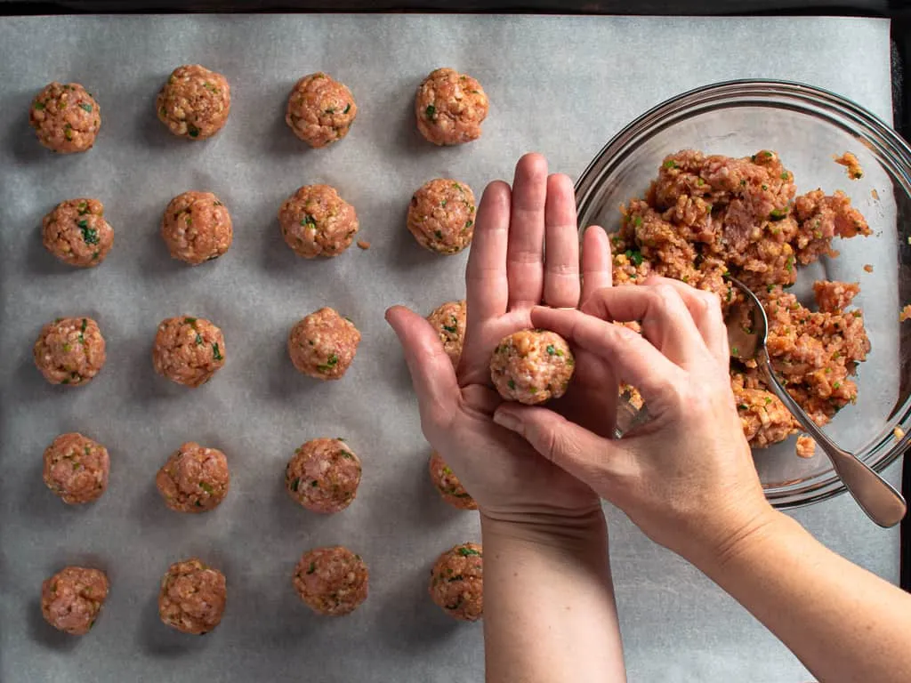 Shaping the Meatballs