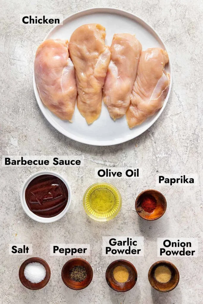 Ingredients Needed for BBQ Quarter Chicken