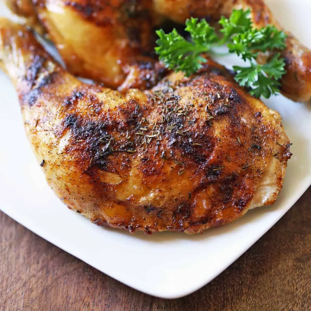 Simple, Healthful Recipe for Barbecued Quarter Chicken