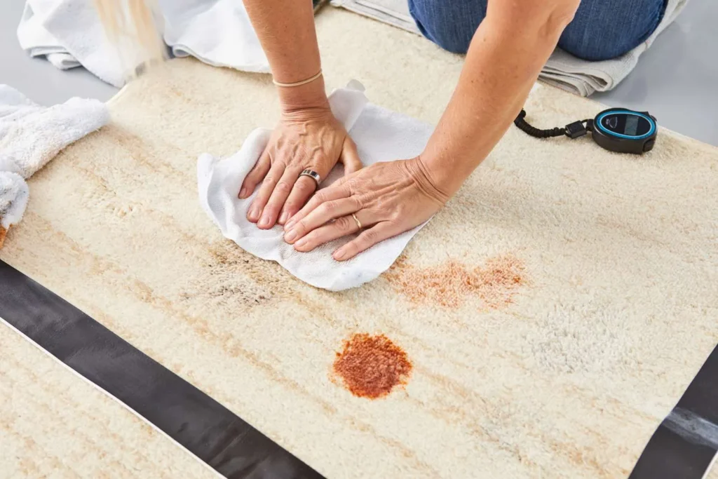 Remove BBQ Sauce Stains from Carpets