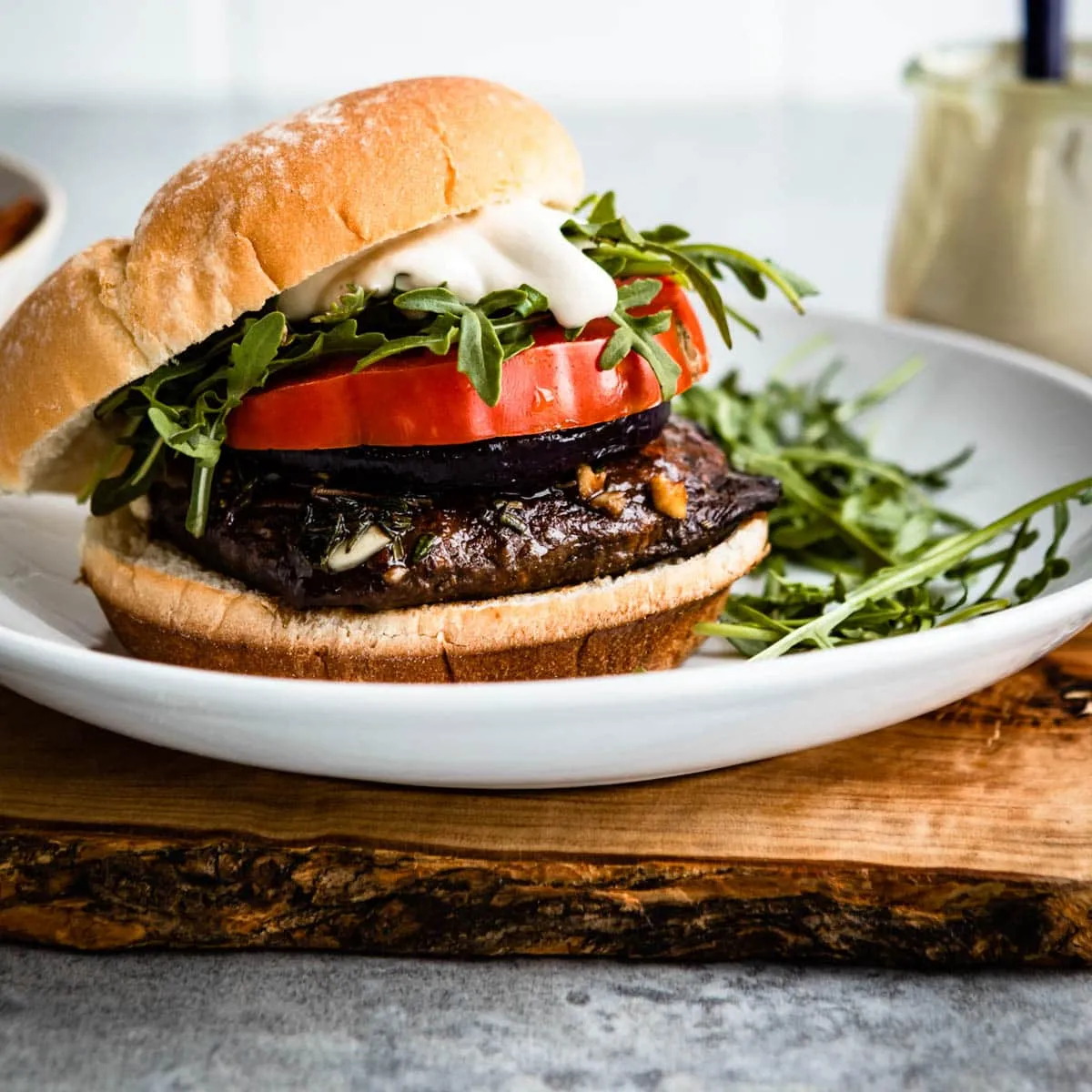 Burgers with BBQ Portobello Mushrooms: A Tantalizing Vegan Treat
