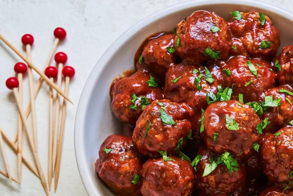 How to prepare oven-baked BBQ meatballs