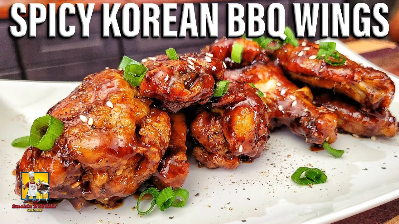 Recipe for Spicy Korean BBQ Chicken Wings
