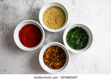 parsley, or spices like paprika or cayenne pepper