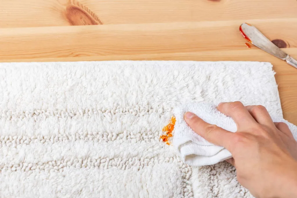 Blotting Techniques to remove BBQ Sauce Stains from Carpets