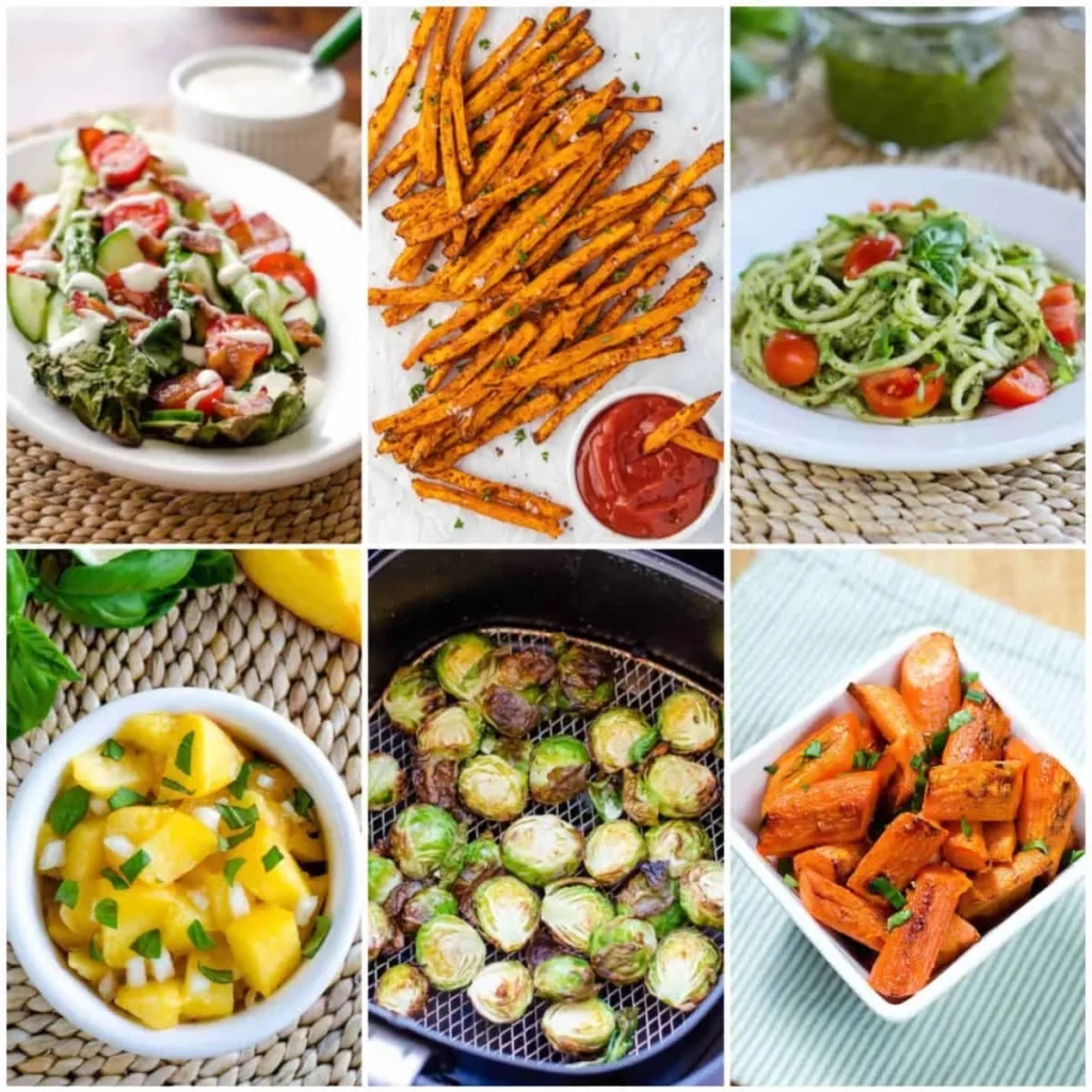 Healthy Side Dishes with BBQ quarter chicken