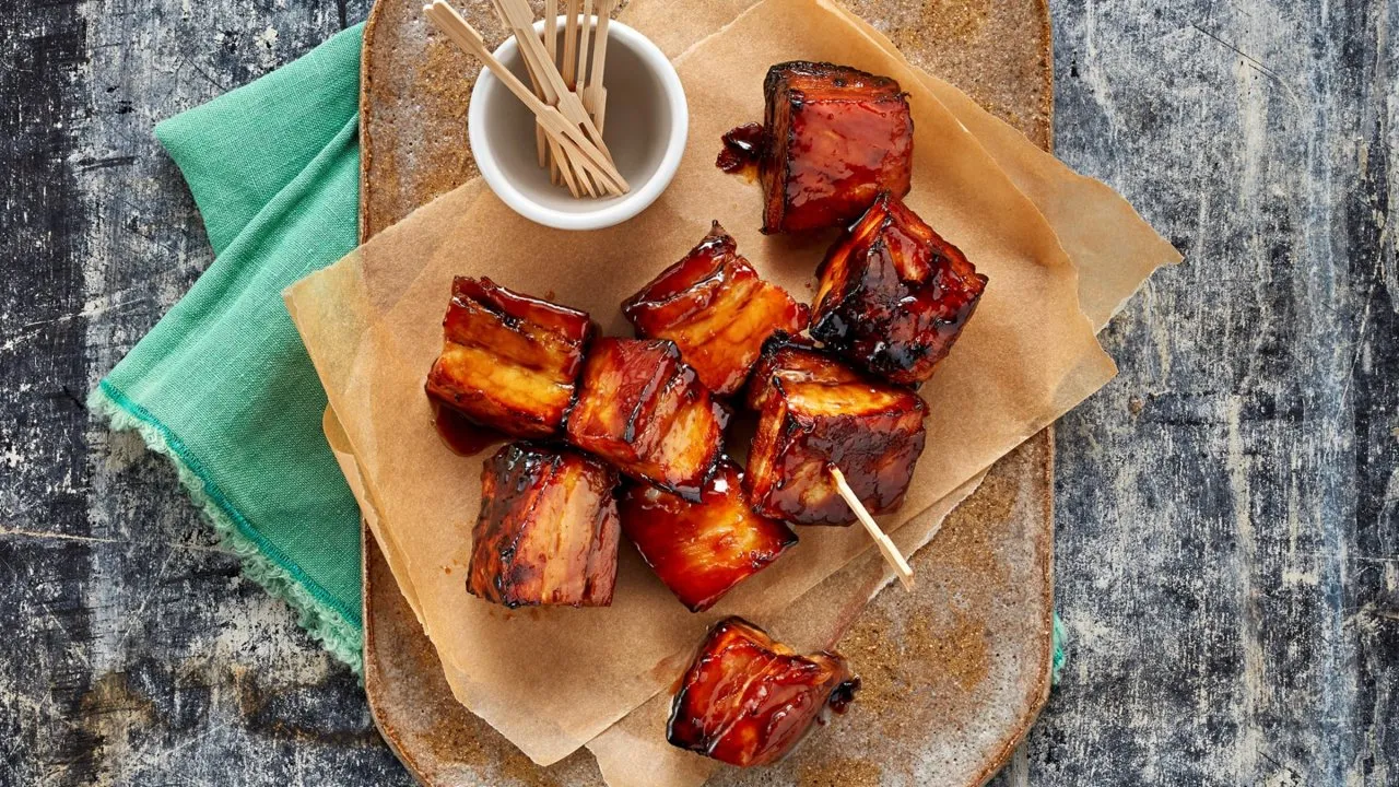 BBQ Glazed Pork Belly Bites Recipe