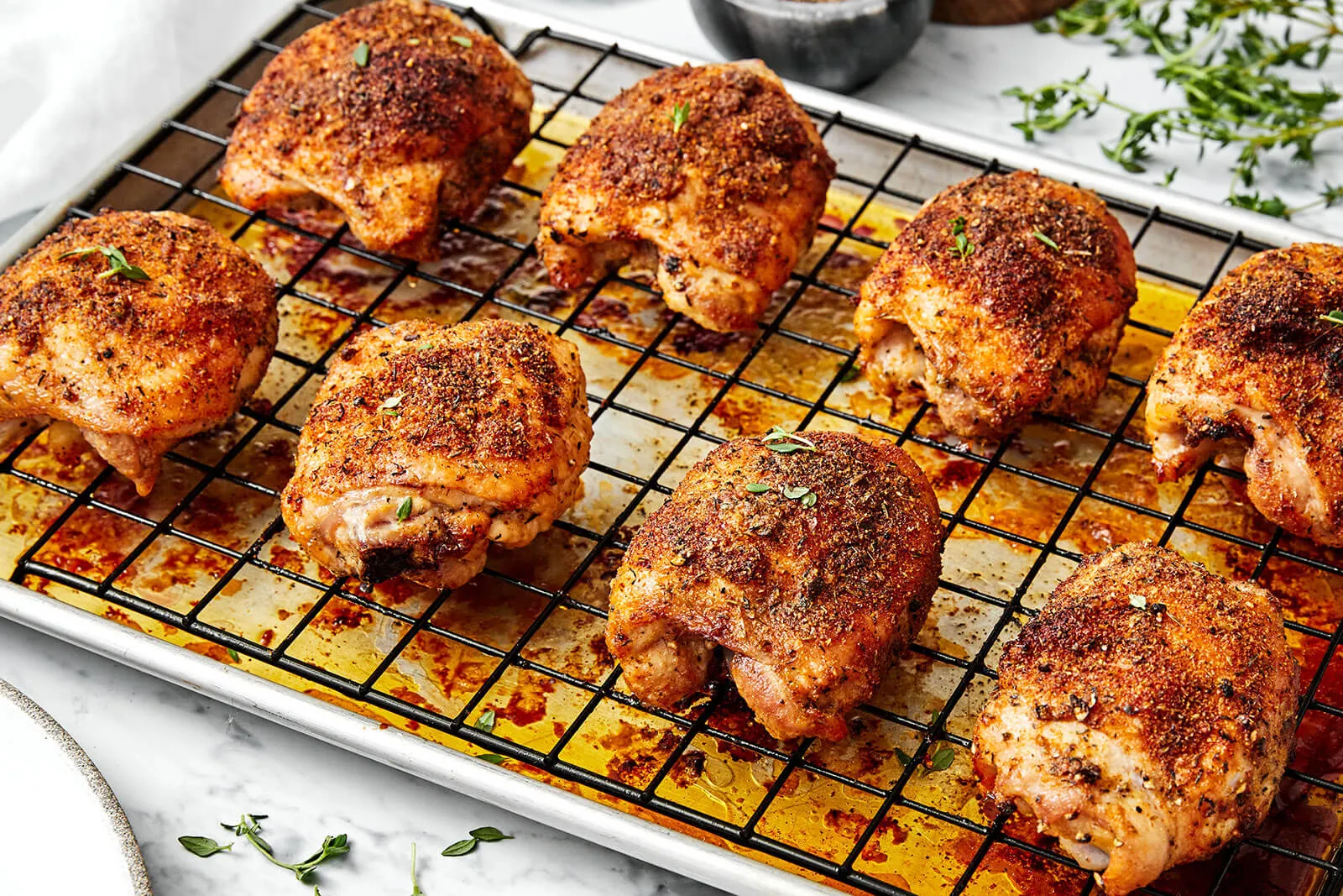 Oven-Baked Chicken Thighs