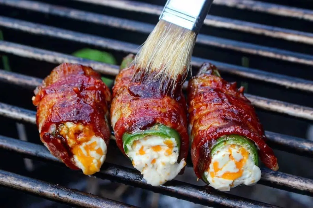 Grilling Method of BBQ Bacon-Wrapped Jalapeño Poppers