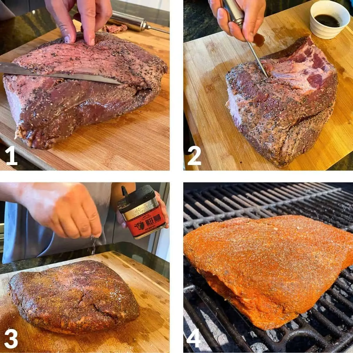 Preparing the Brisket for Smoking