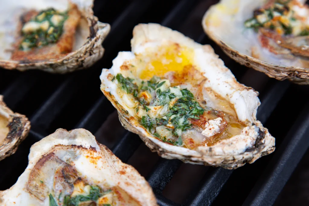 BBQ Grilled Oysters with Garlic Butter Recipe