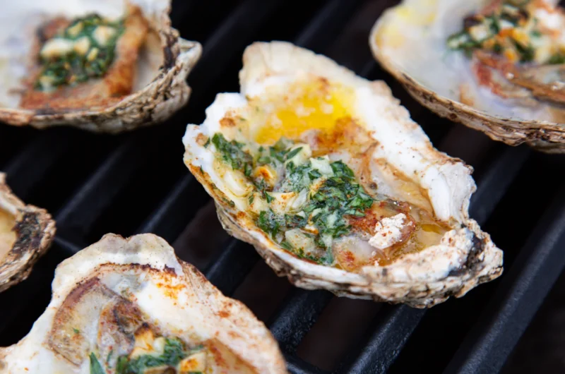 BBQ Grilled Oysters with Garlic Butter Recipe