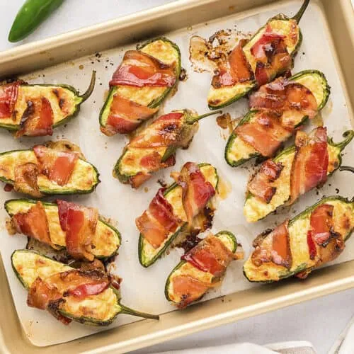 Oven-Baking Method of BBQ Bacon-Wrapped Jalapeño Poppers